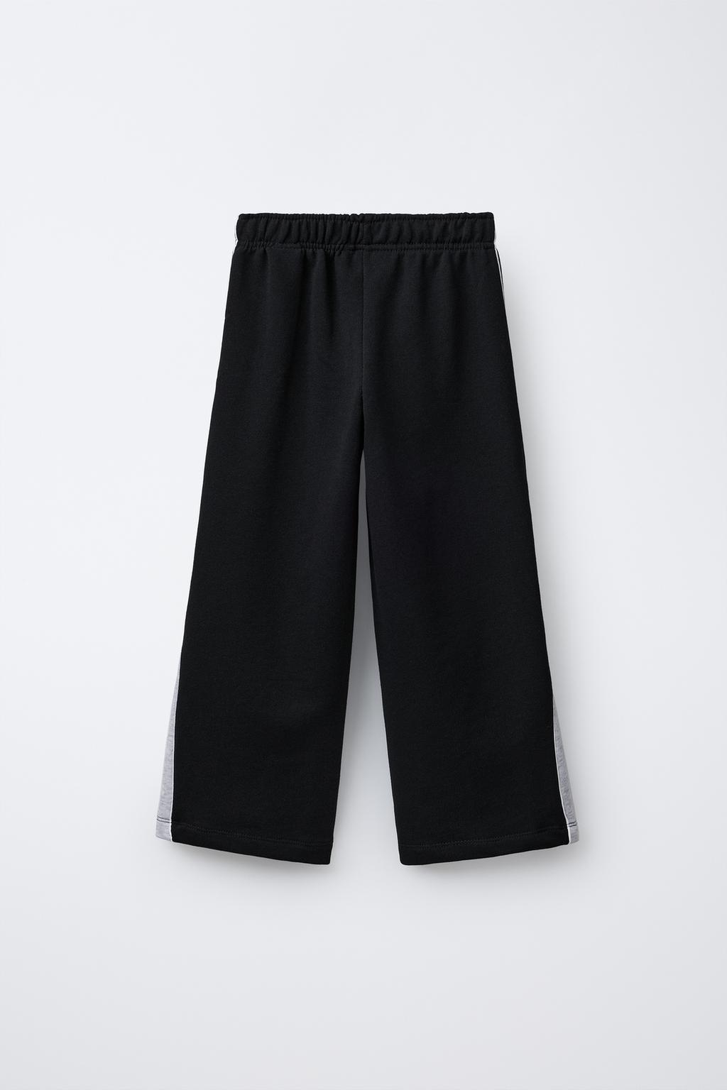 БРЮКИ WIDE LEG С ВЫШИТЫМ МЕДВЕДЕМ
