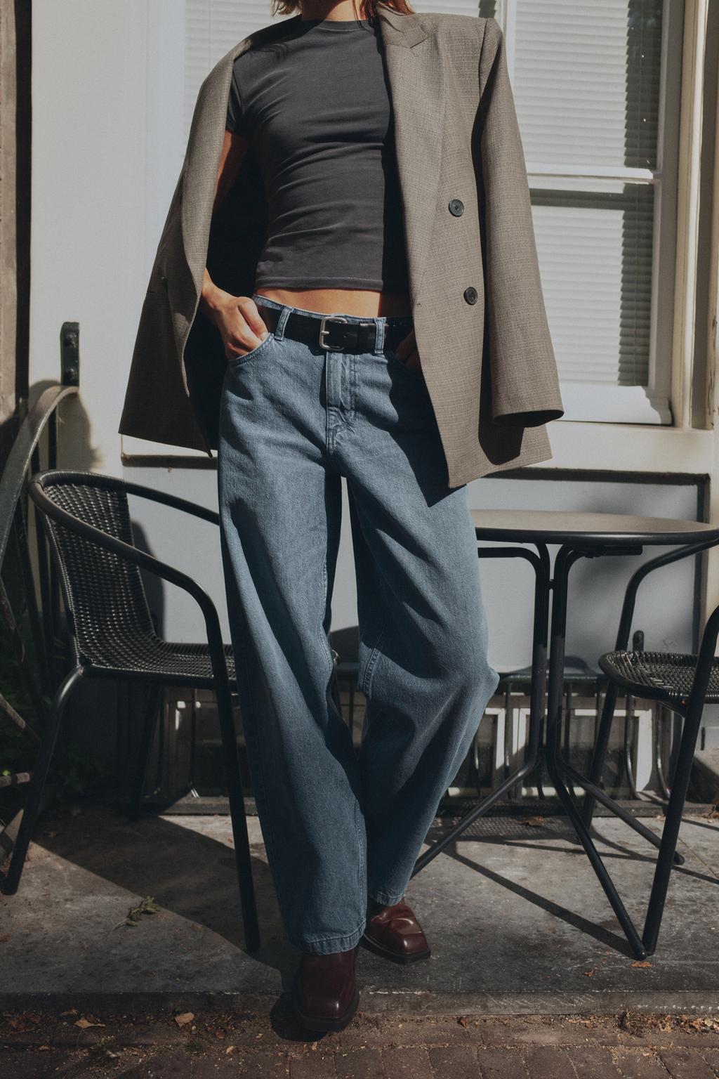 MID-WAIST BAGGY JEANS