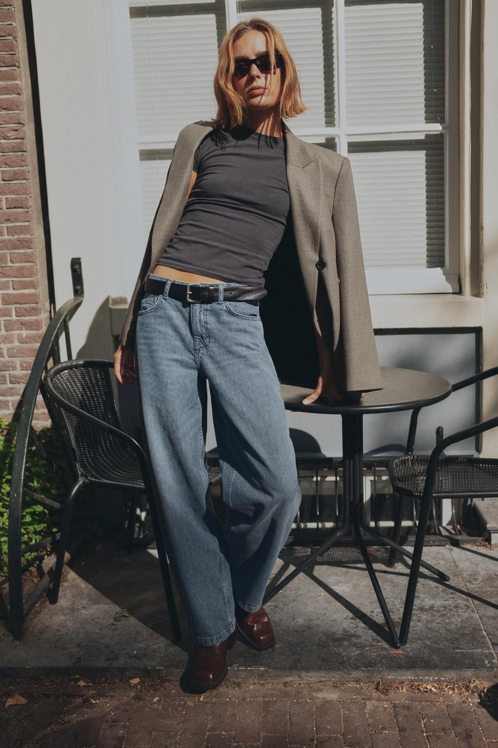 MID-WAIST BAGGY JEANS