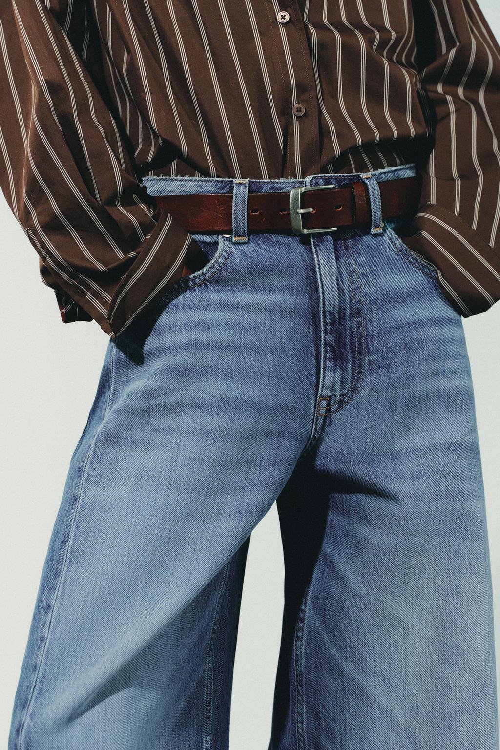 ДЖИНСЫ OVERSIZE TRF СО СРЕДНЕЙ ПОСАДКОЙ