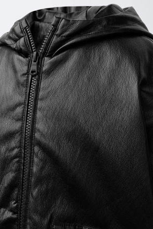 Стеганая куртка из искусственной кожи- Заказать в России