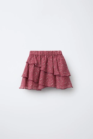 Юбка-шорты с принтом «бабочки»- Заказать в России