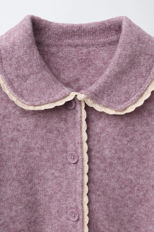 Mauve | 1473/713/612 - Zara Кардиган с кружевной отделкой