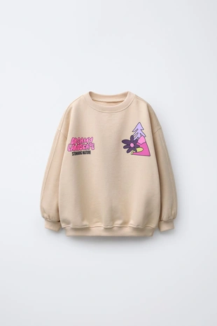 Толстовка с принтом «горы»- Заказать в России