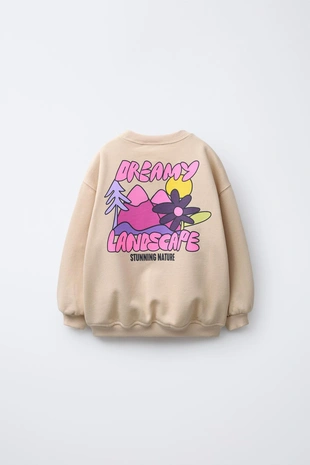 Толстовка с принтом «горы»- Заказать в России