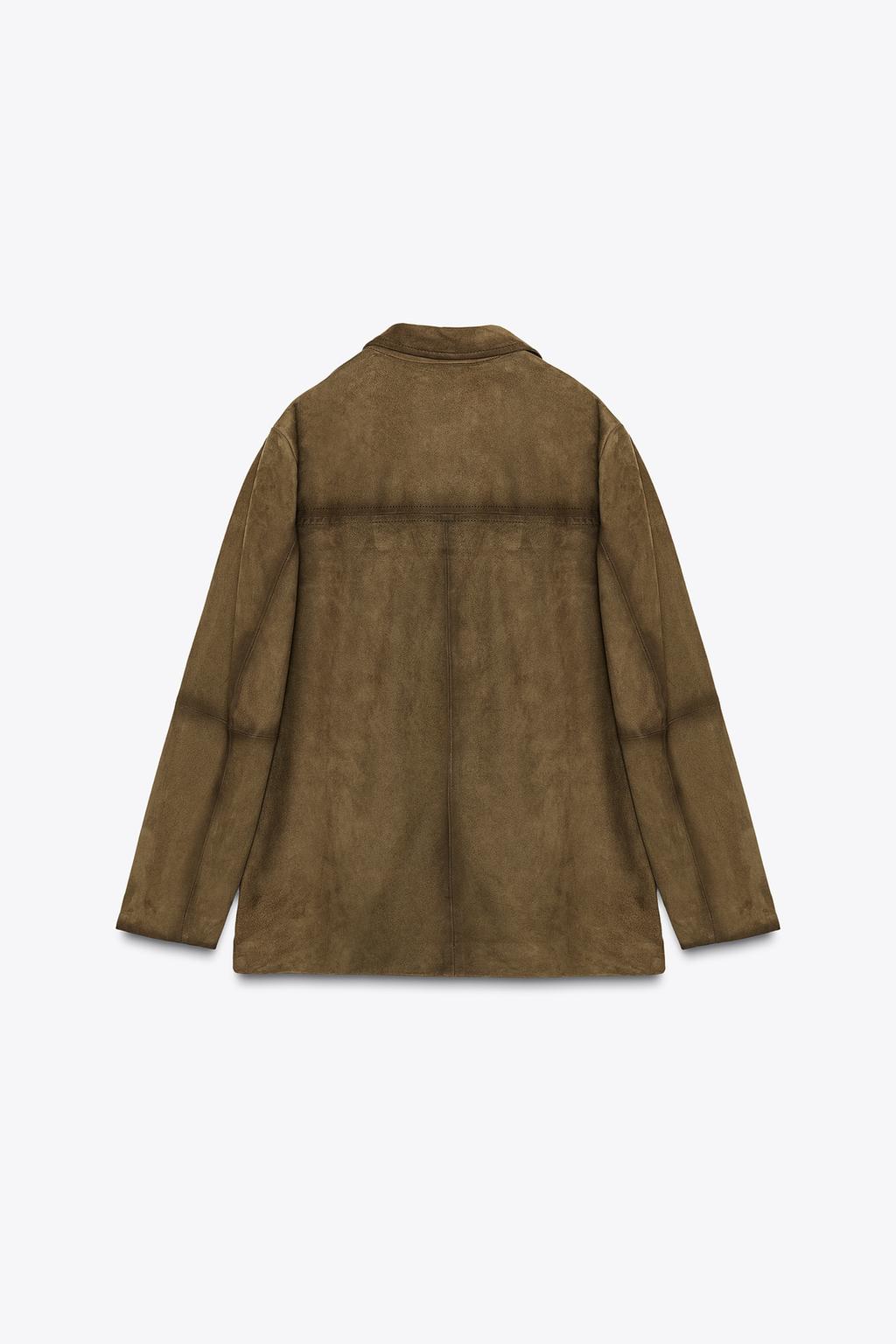 БЛЕЙЗЕР ОВЕРСАЙЗ ИЗ 100% ЗАМШИ — LIMITED EDITION, ZW COLLECTION