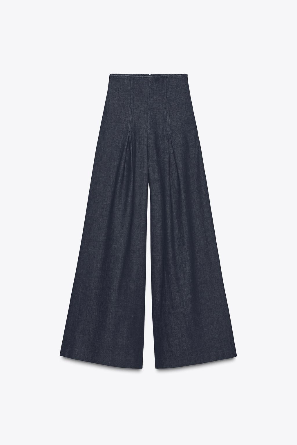 ДЖИНСЫ WIDE LEG С ОЧЕНЬ ВЫСОКОЙ ПОСАДКОЙ — ZW COLLECTION
