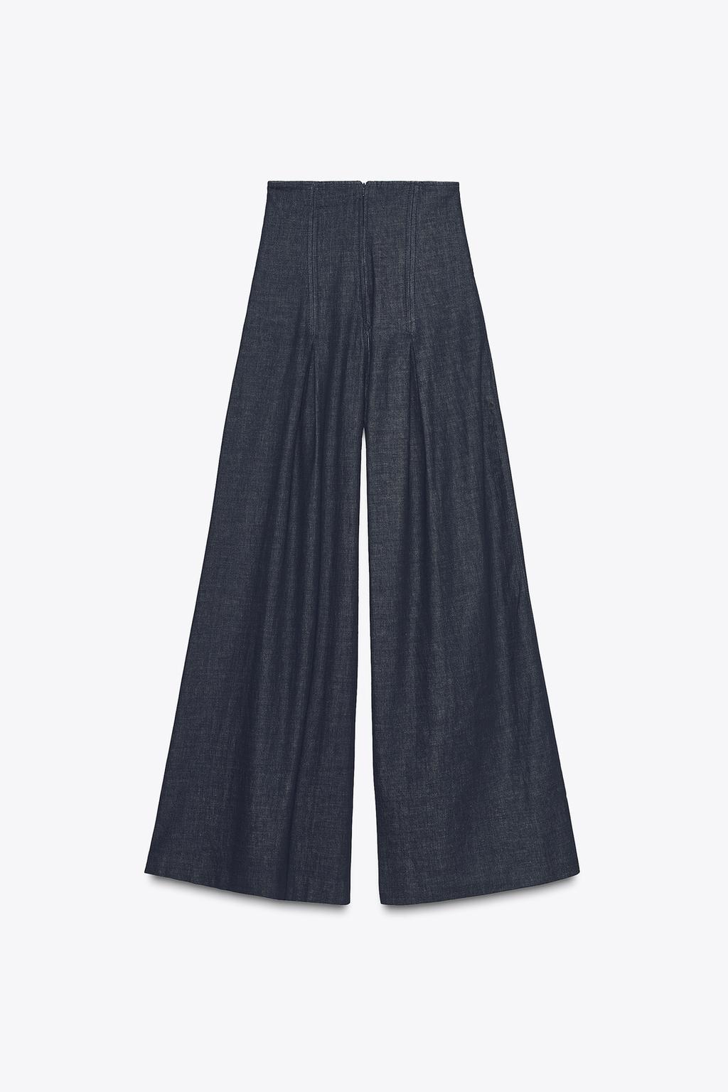 ДЖИНСЫ WIDE LEG С ОЧЕНЬ ВЫСОКОЙ ПОСАДКОЙ — ZW COLLECTION