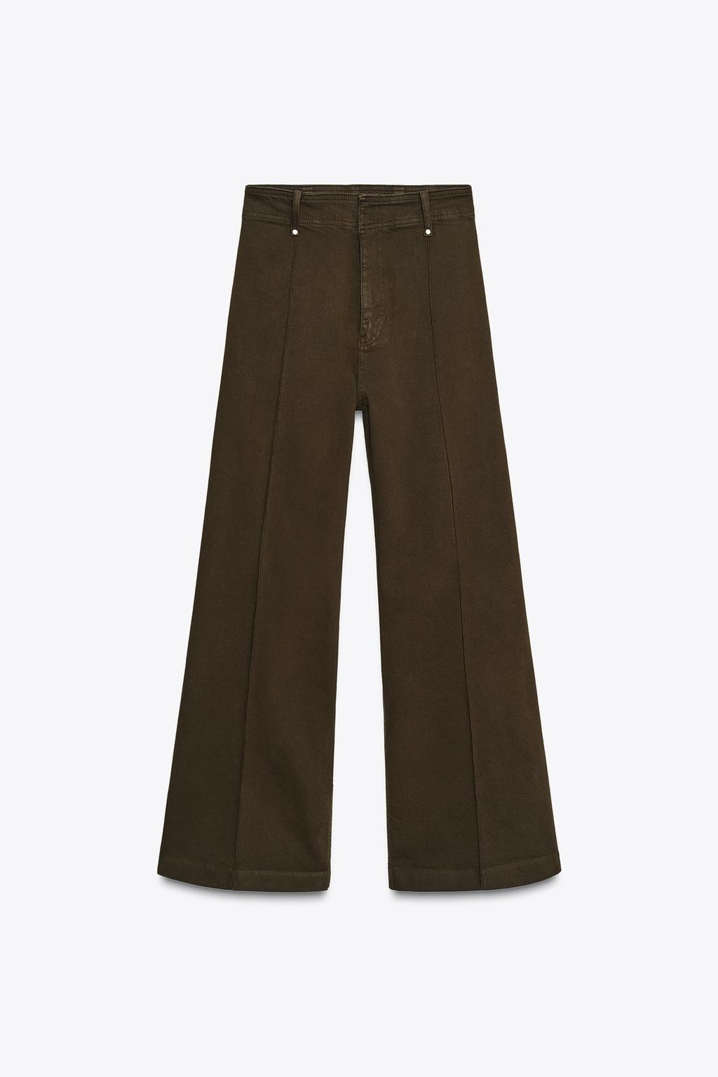 КЛАССИЧЕСКИЕ ДЖИНСЫ WIDE LEG С ВЫСОКОЙ ПОСАДКОЙ — ZW COLLECTION