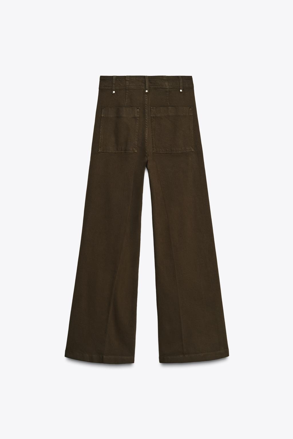 КЛАССИЧЕСКИЕ ДЖИНСЫ WIDE LEG С ВЫСОКОЙ ПОСАДКОЙ — ZW COLLECTION