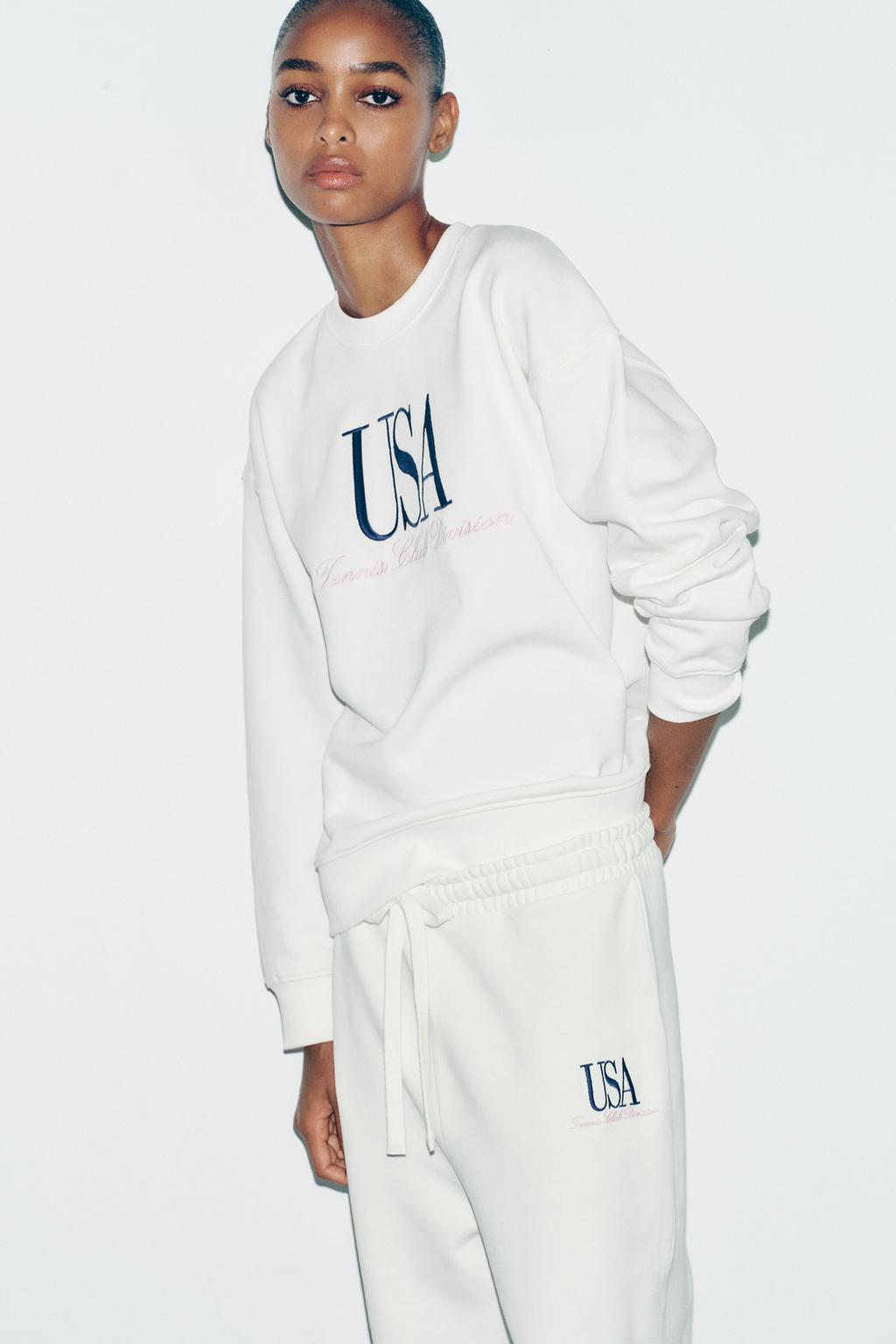 COTTON TEXT TROUSERS