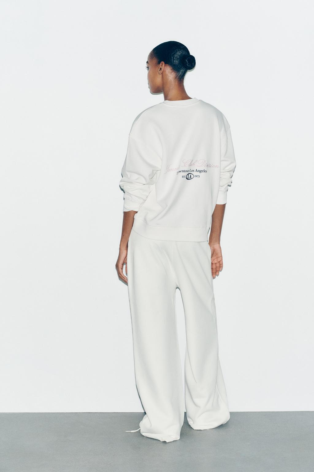 COTTON TEXT TROUSERS