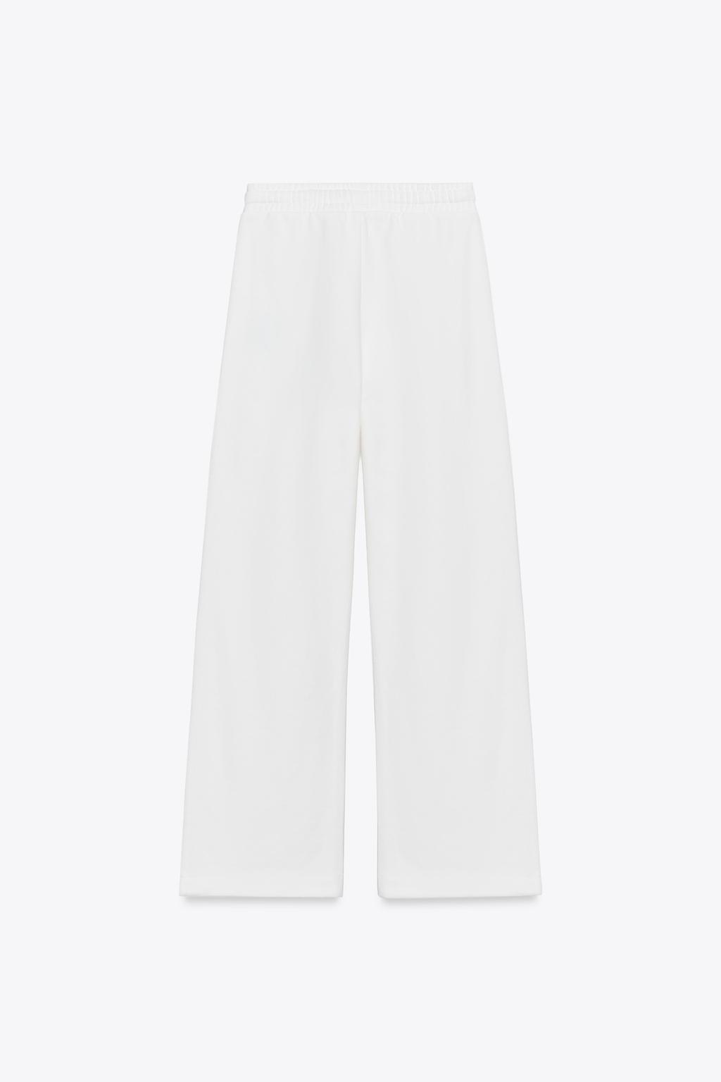 COTTON TEXT TROUSERS