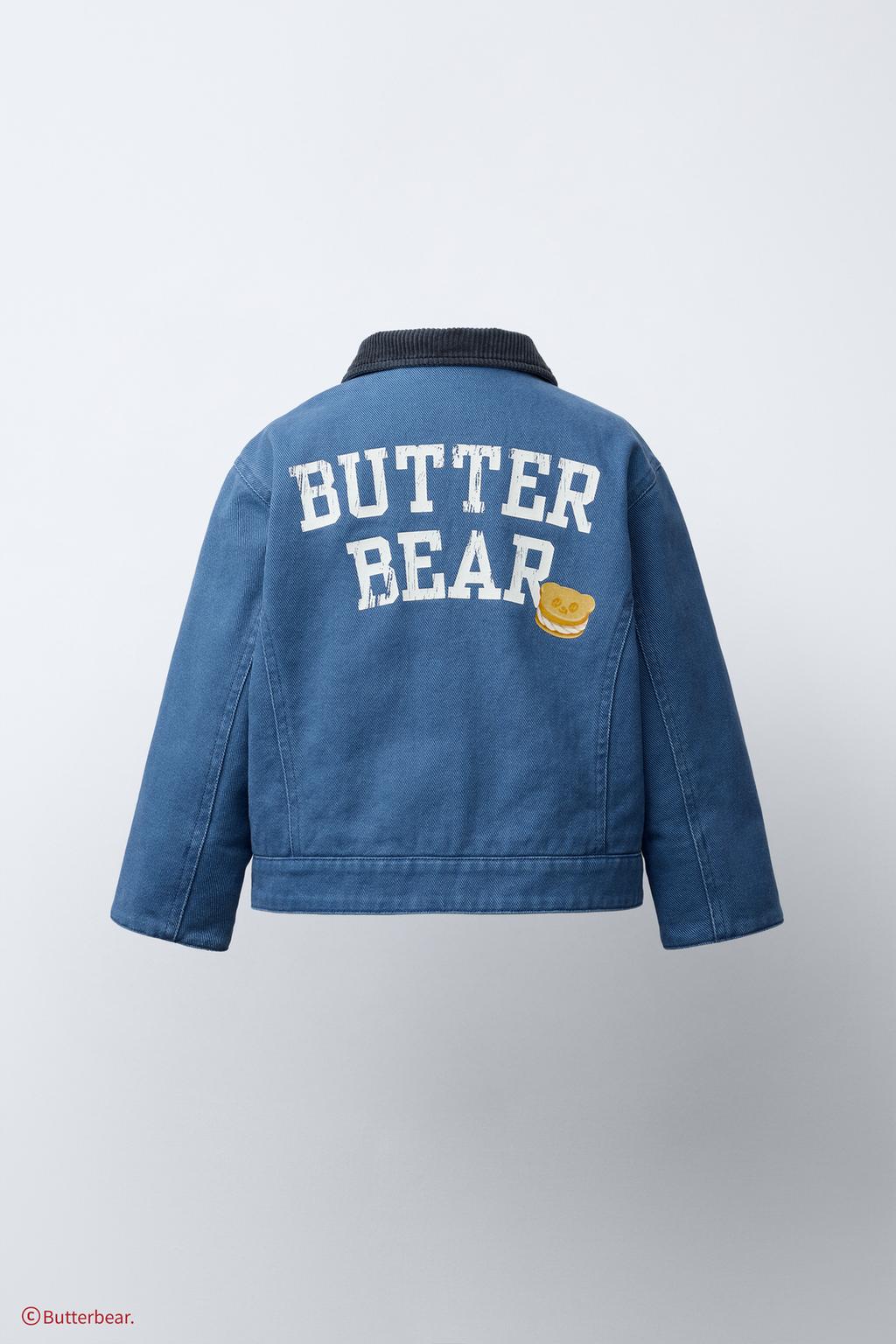 Куртка с воротником из вельвета butterbear ©