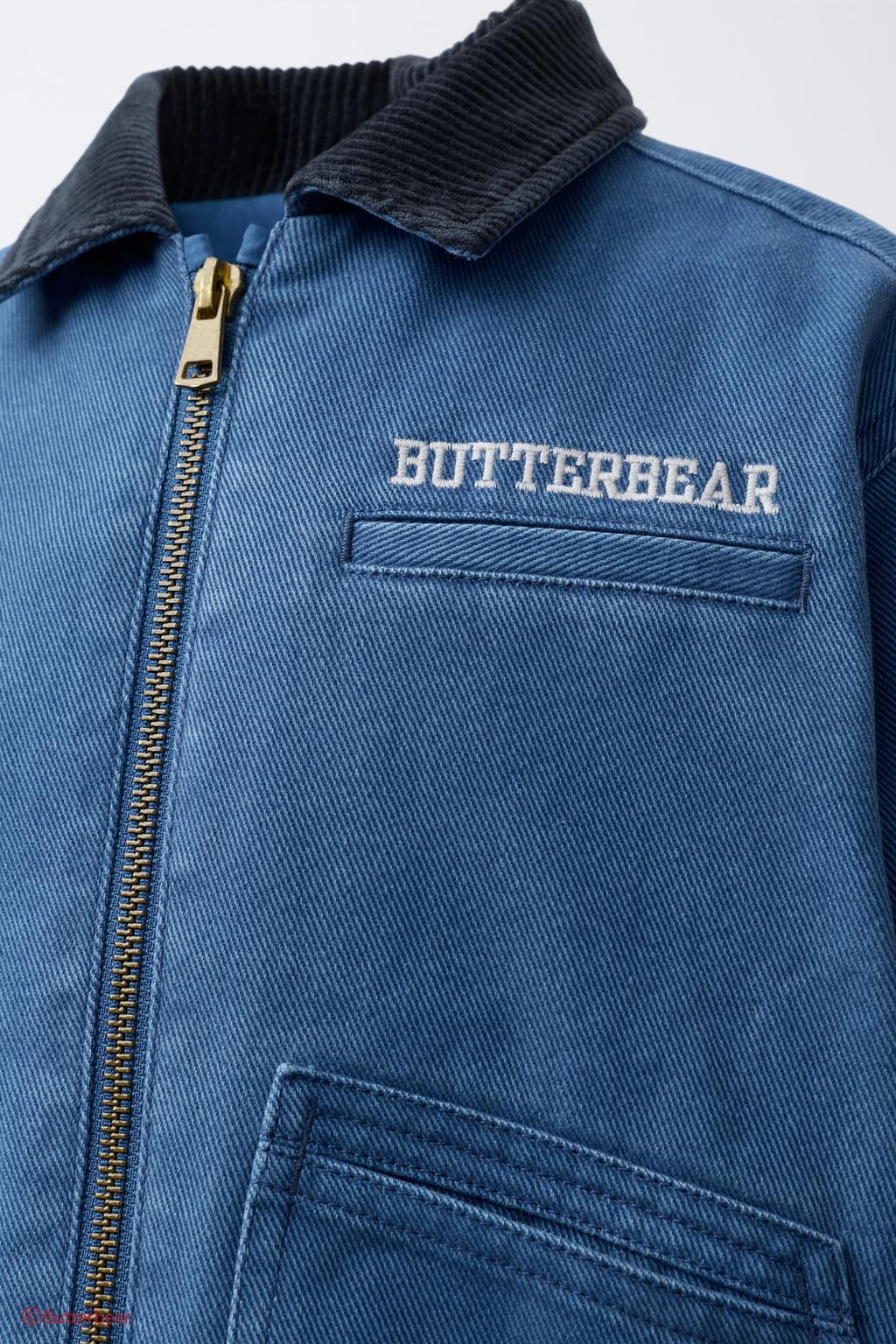 Куртка с воротником из вельвета butterbear ©