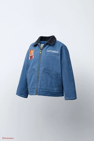 Куртка с воротником из вельвета BUTTERBEAR ©- Заказать в России