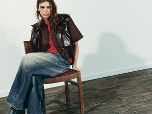 Жилет из искусственной кожи- Заказать в России