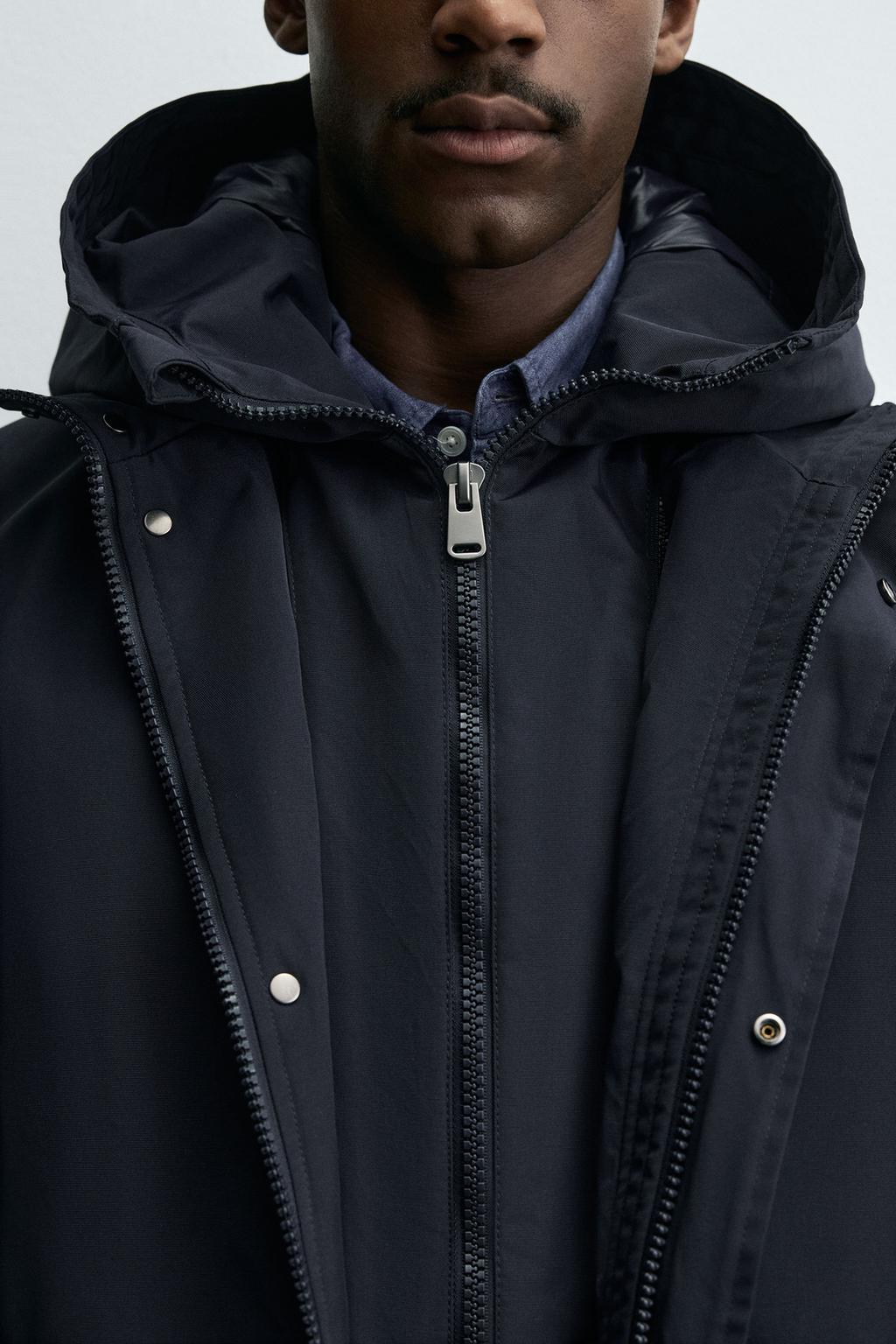 ПАРКА ИЗ ВЫСОКОТЕХНОЛОГИЧНОЙ ТКАНИ WATER REPELLENT СО СЪЕМНЫМИ ДЕТАЛЯМИ