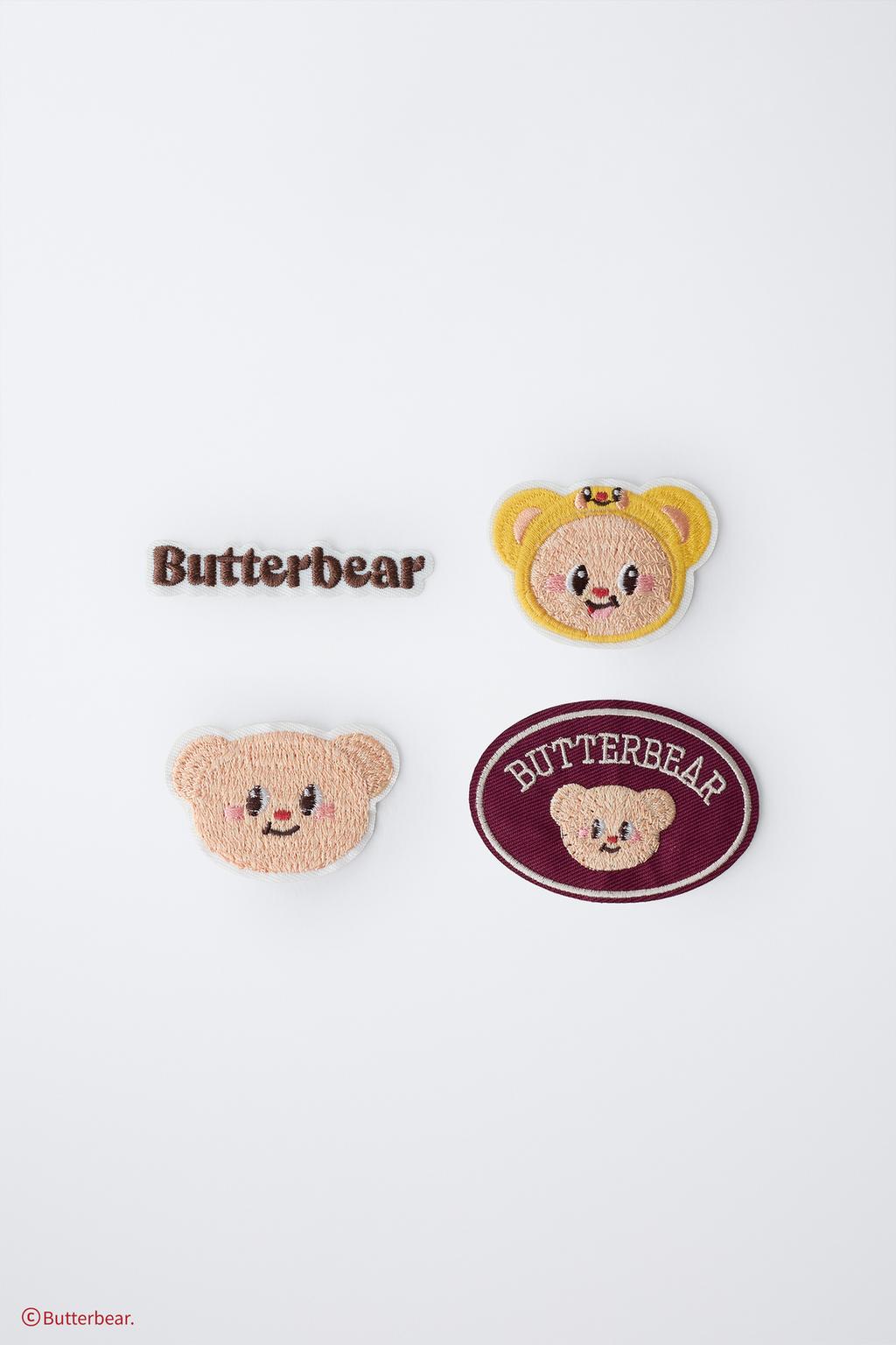 Набор из четырех нашивок butterbear ©