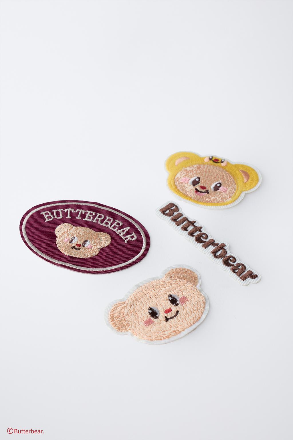 Набор из четырех нашивок butterbear ©