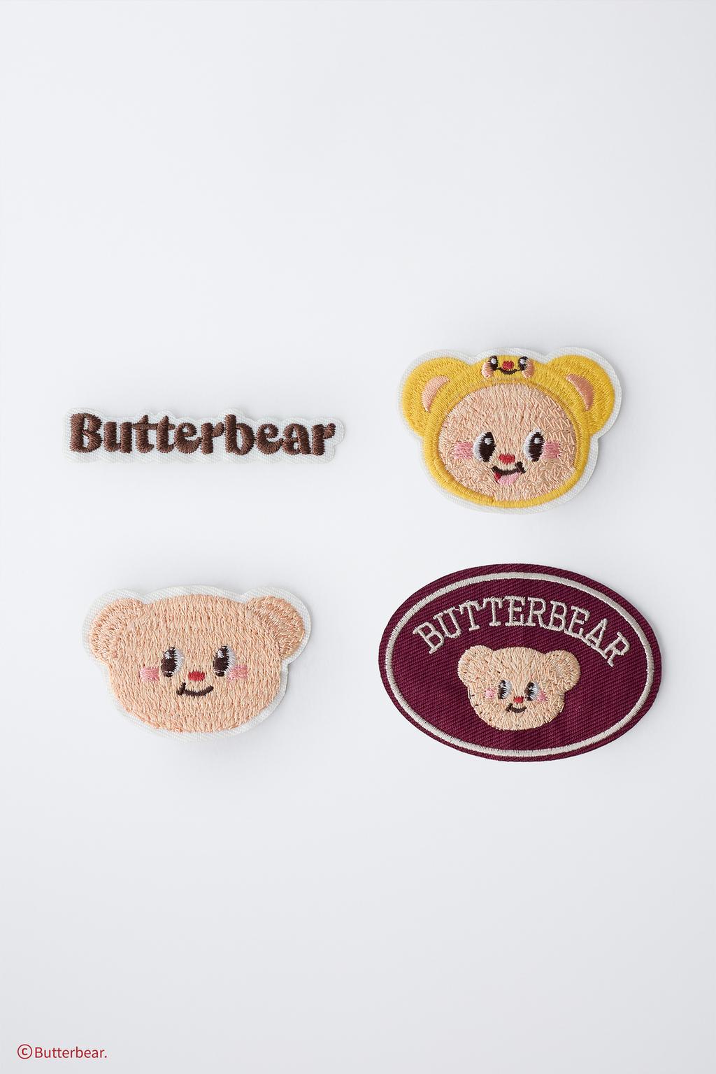 Набор из четырех нашивок butterbear ©