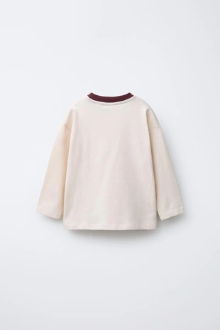 Лонгслив с контрастной надписью- Заказать в России