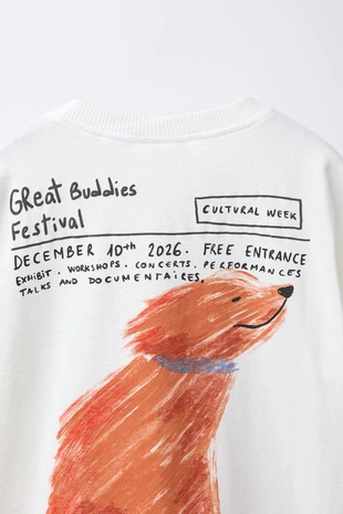 Футболка с принтом «собака»- Заказать в России