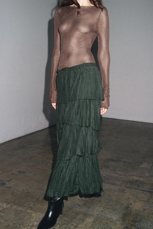 Юбка миди с воланами — ZW COLLECTION- Заказать в России