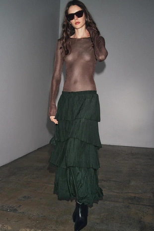 Юбка миди с воланами — ZW COLLECTION- Заказать в России