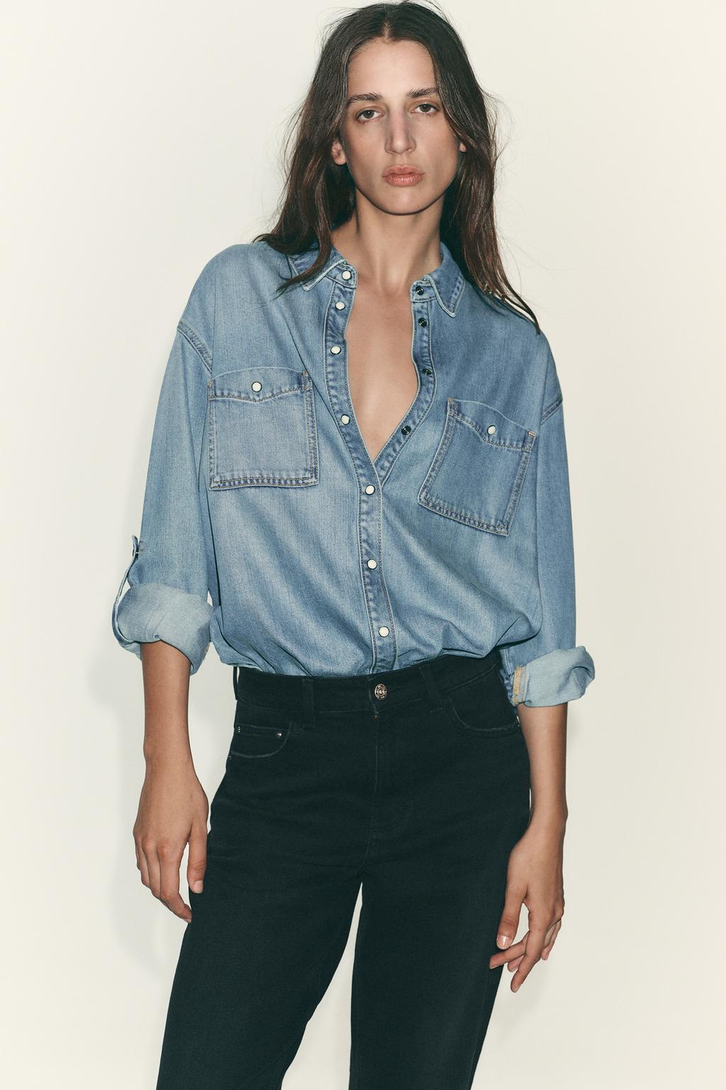 Zara Джинсы «мом фит» z.01 с высокой посадкой - Цвет черный