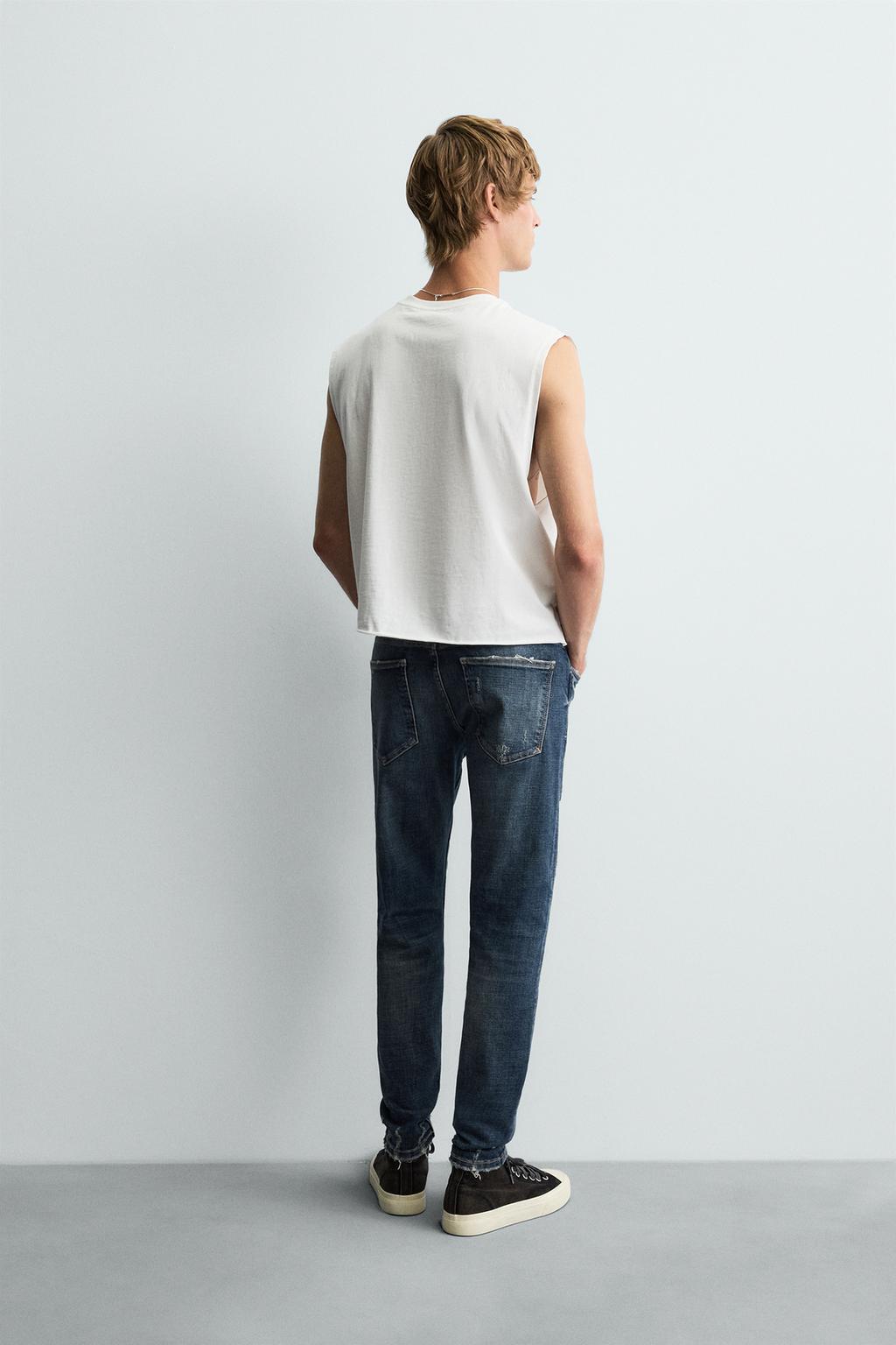 ДЖИНСЫ SKINNY FIT С РАЗРЕЗАМИ