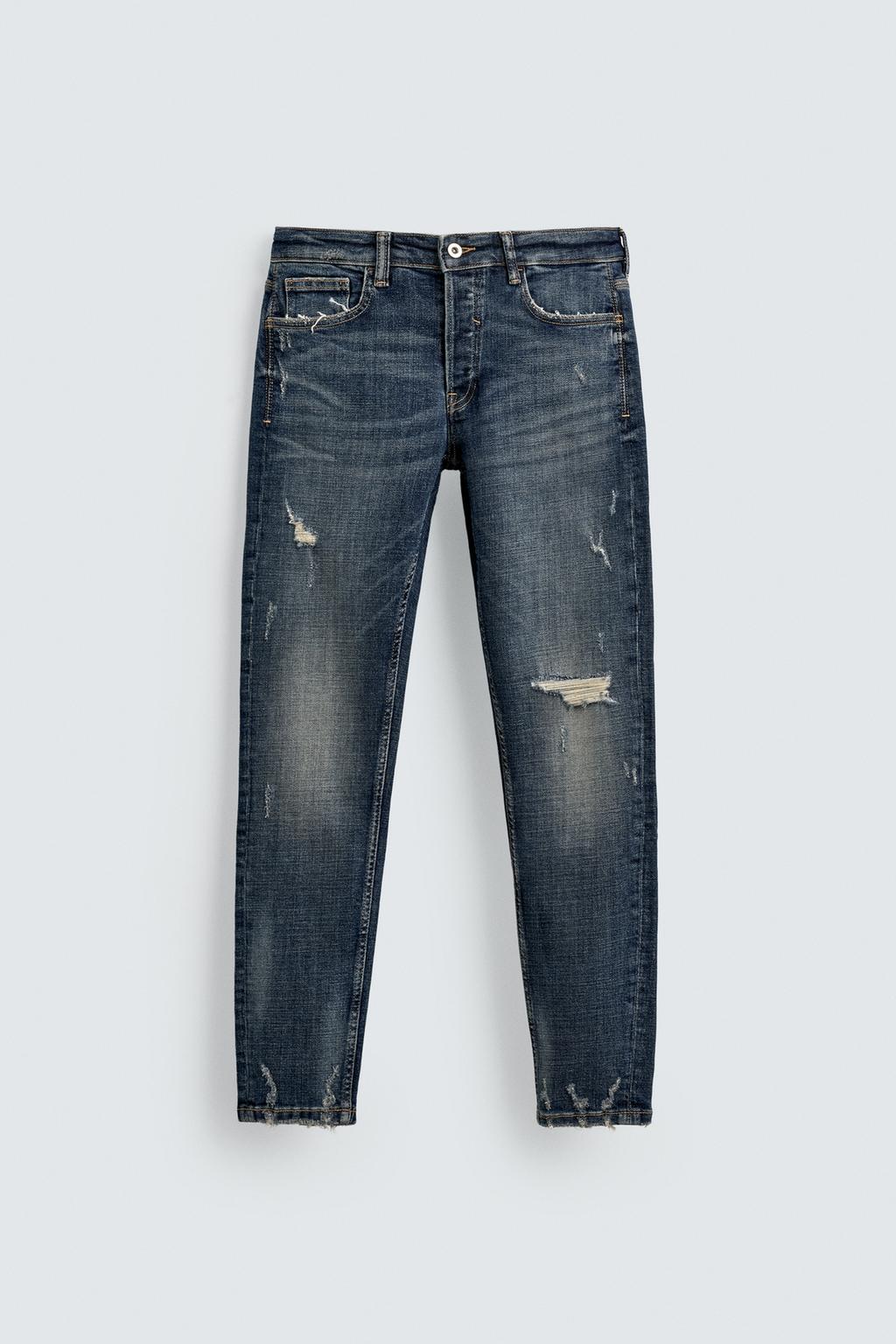 ДЖИНСЫ SKINNY FIT С РАЗРЕЗАМИ