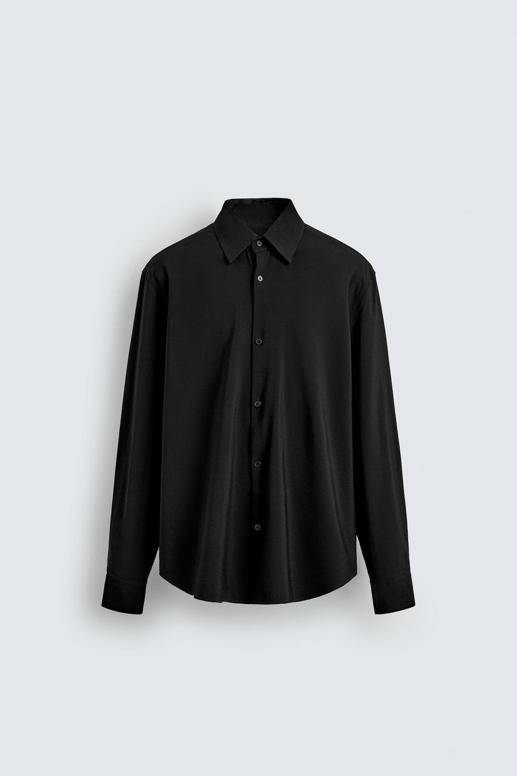 РУБАШКА ИЗ СТРУЯЩЕЙСЯ ТКАНИ LIMITED EDITION