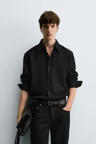 Рубашка из струящейся ткани LIMITED EDITION- Заказать в России