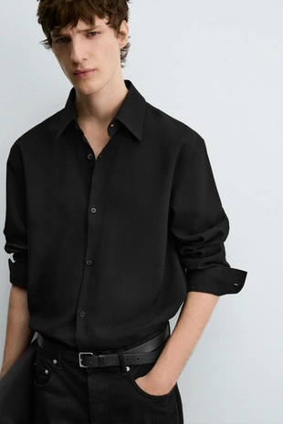 Рубашка из струящейся ткани LIMITED EDITION- Заказать в России