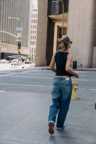 Базовый трикотажный топ- Заказать в России