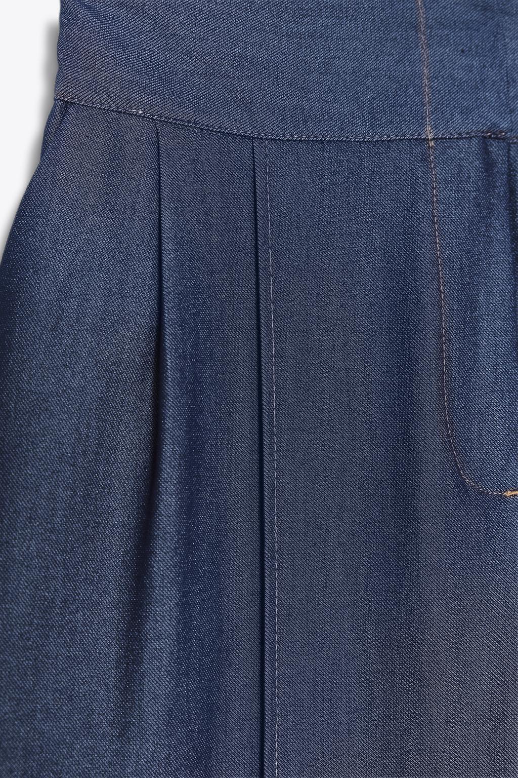БРЮКИ WIDE LEG С ОТДЕЛОЧНОЙ СТРОЧКОЙ