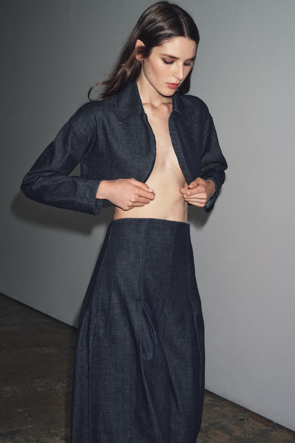 ДЖИНСОВАЯ КУРТКА-БОЛЕРО ZW COLLECTION