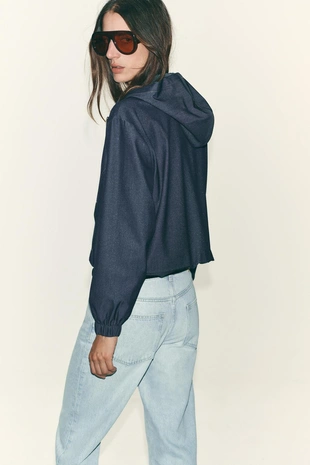 Куртка-бомбер с капюшоном- Заказать в России