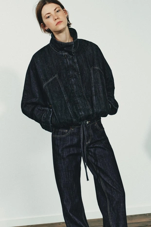 Джинсовая куртка TRF с рукавами «летучая мышь»- Заказать в России