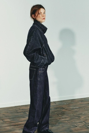 Джинсовая куртка TRF с рукавами «летучая мышь»- Заказать в России