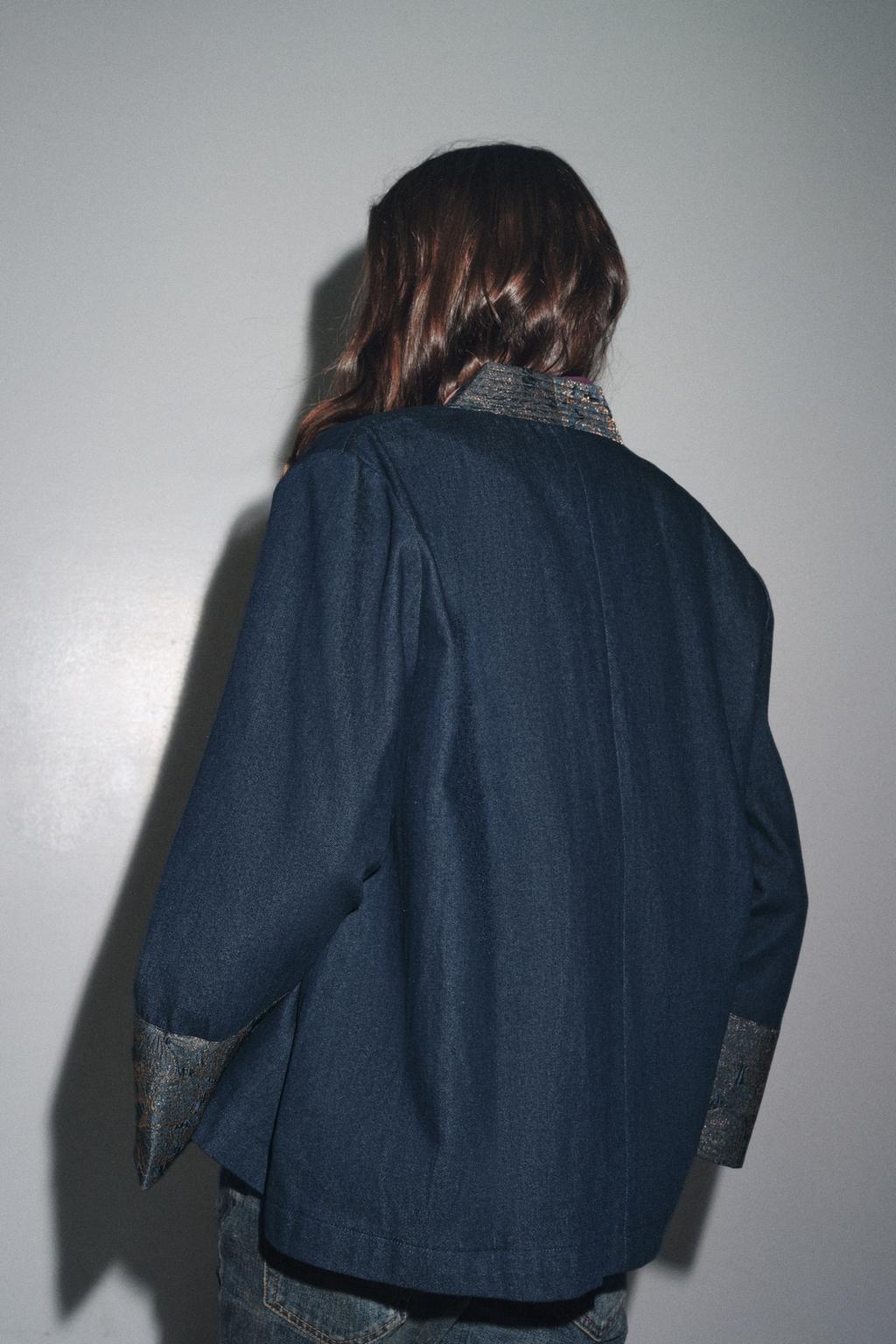 КИМОНО JACQUARD С ДЖИНСОВЫМ ЭФФЕКТОМ