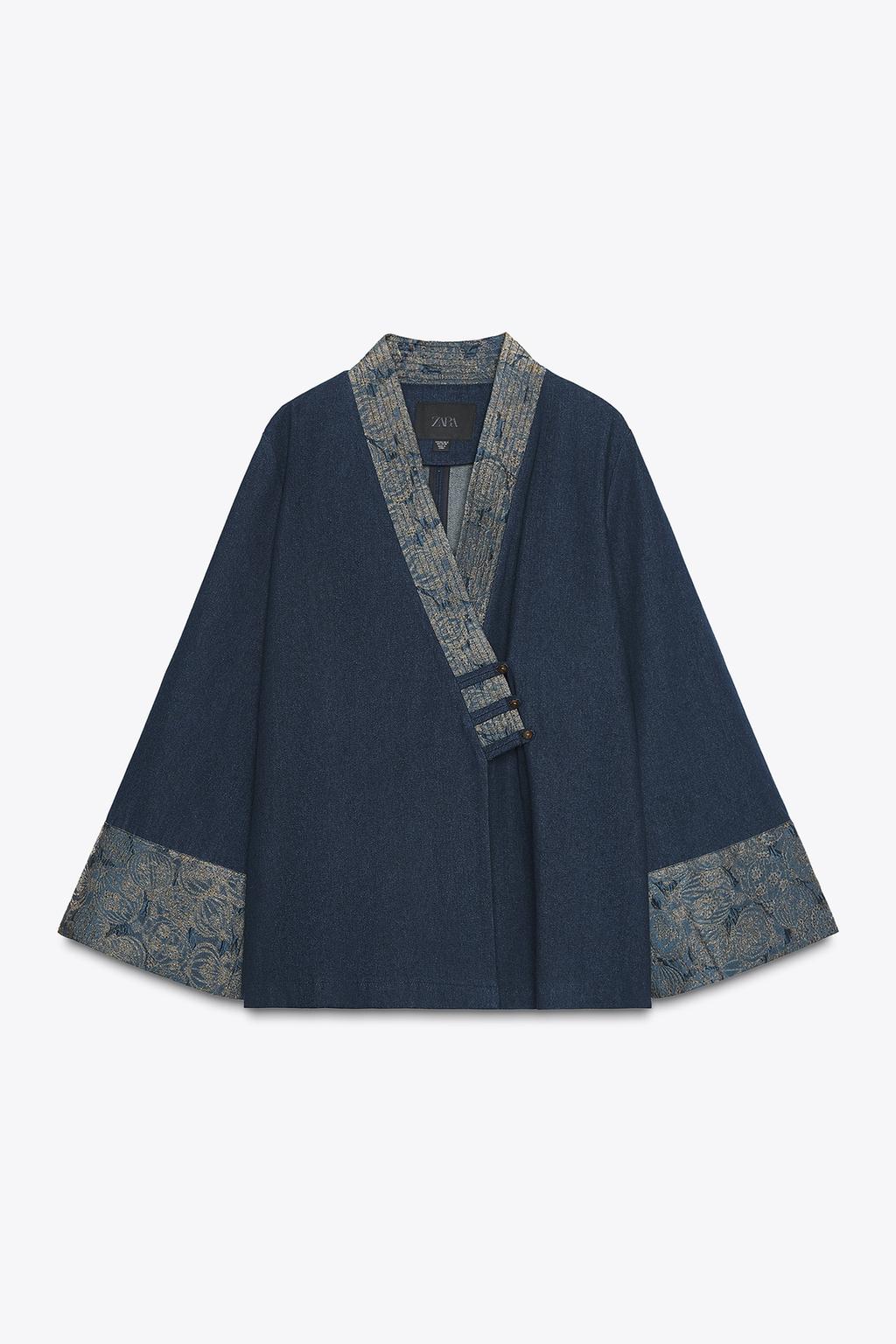 КИМОНО JACQUARD С ДЖИНСОВЫМ ЭФФЕКТОМ
