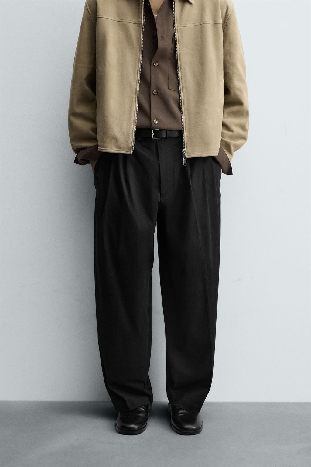 БРЮКИ RELAXED FIT СО СКЛАДКАМИ