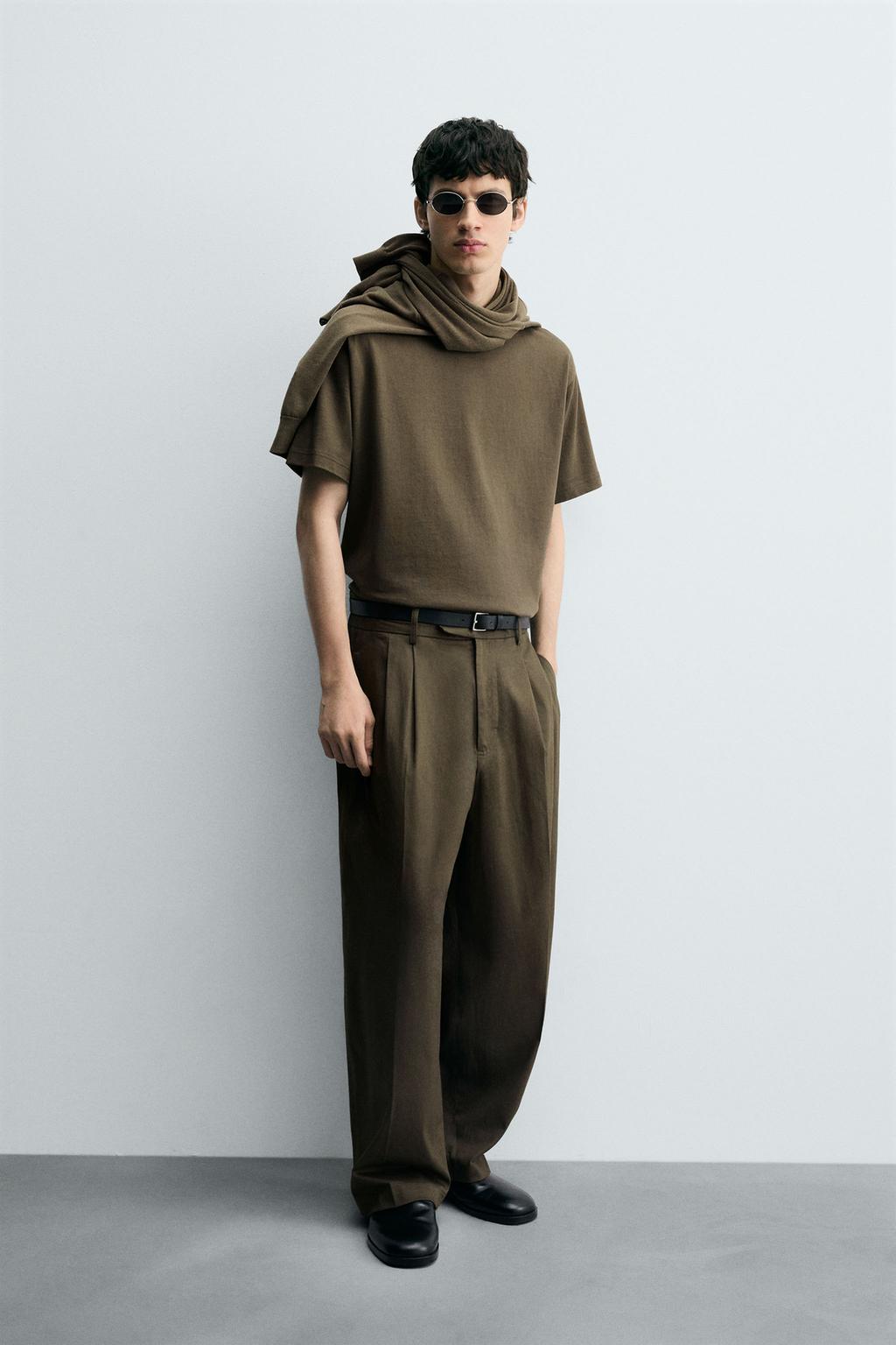 БРЮКИ RELAXED FIT СО СКЛАДКАМИ