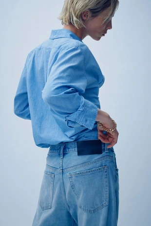 REGULAR FIT DENIM SHIRT- Заказать в России