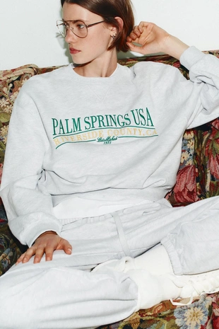 Хлопковые брюки с надписью- Заказать в России