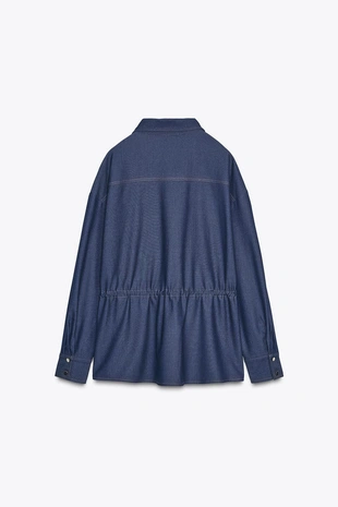 Рубашка-сафари с длинными рукавами- Заказать в России