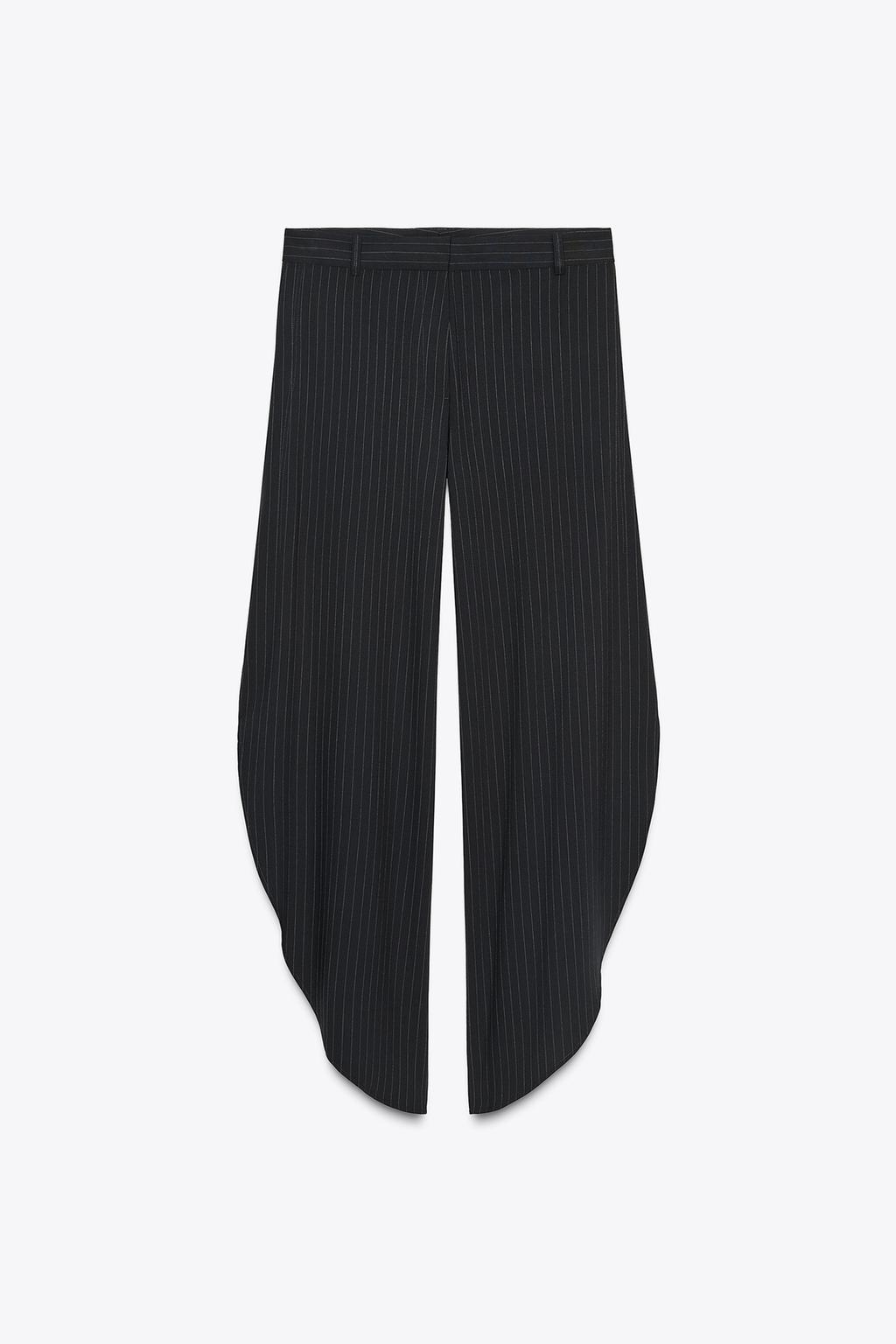 БРЮКИ В ПОЛОСКУ С РАЗРЕЗАМИ — ZW COLLECTION