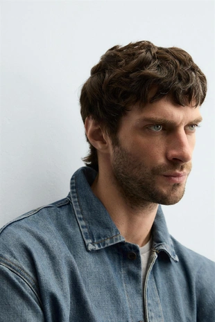 Джинсовая рубашка BOXY FIT- Заказать в России